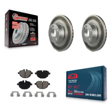 Charger l'image dans la galerie, Rear Coated Disc Brake Rotors And Ceramic Pads Kit For BMW X3 X4
