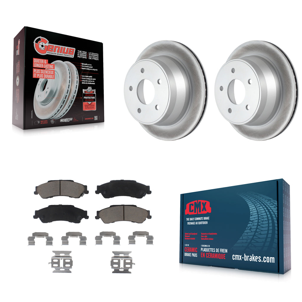 Rear Coat Brake Rotors Ceramic Pad Kit For Chevrolet S10 Blazer GMC Sonoma Jimmy