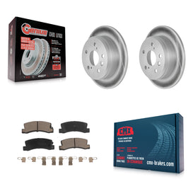 Rear Coated Disc Brake Rotor Ceramic Pad Kit For Toyota Camry Lexus ES300 Solara