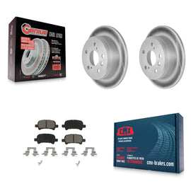 Rear Coated Disc Brake Rotors And Ceramic Pads Kit For Toyota Camry Solara