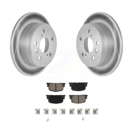 Rear Coated Disc Brake Rotors And Ceramic Pads Kit For Toyota Camry Lexus ES300