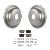 Rear Coated Disc Brake Rotors And Ceramic Pads Kit For Acura RDX