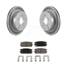 Charger l&#39;image dans la galerie, Rear Coated Brake Rotor Ceramic Pad Kit For Chevrolet Equinox Saturn Vue Captiva