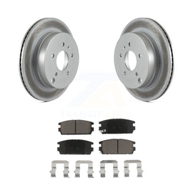 Rear Coated Brake Rotor Ceramic Pad Kit For Chevrolet Equinox Saturn Vue Captiva