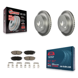 [Rear] 2014-2018 Subaru Forester 2.0L Premium Coated Rotors & Ceramic Pads Brake Kit For Max Braking