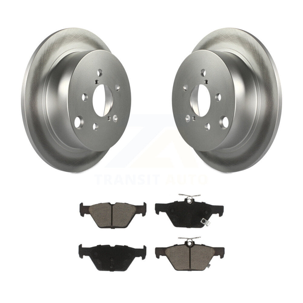 Rear Coated Disc Brake Rotors And Ceramic Pads Kit For Subaru Crosstrek