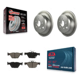 Rear Coated Disc Brake Rotors And Ceramic Pads Kit For Subaru Crosstrek