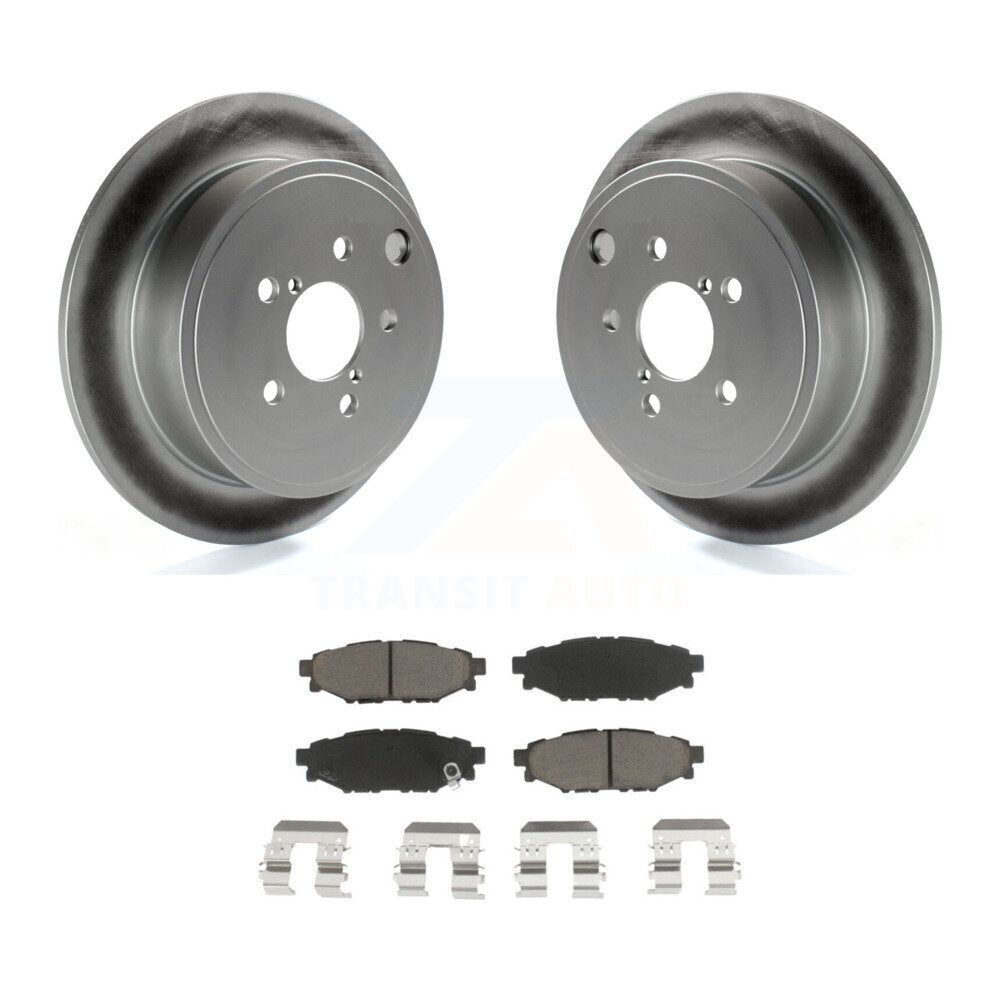 Rear Coat Brake Rotor Ceramic Pad Kit For Subaru Outback Impreza Forester Legacy