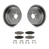 Rear Coat Brake Rotor Ceramic Pad Kit For Subaru Outback Impreza Forester Legacy