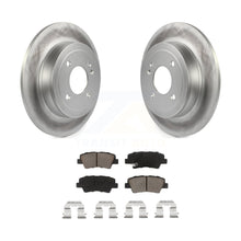 Load image into Gallery viewer, Rear Coated Disc Brake Rotors And Ceramic Pads Kit For Hyundai Accent Kia Rio