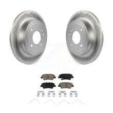 Charger l&#39;image dans la galerie, Rear Coated Disc Brake Rotors And Ceramic Pads Kit For Hyundai Accent Kia Rio