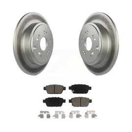 [Rear] 2006-2014 Honda Ridgeline Premium Coated Rotors & Ceramic Pads Brake Kit For Max Braking