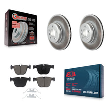 Load image into Gallery viewer, Rear Coated Disc Brake Rotors And Ceramic Pads Kit For BMW X5 X6