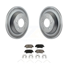 Load image into Gallery viewer, Rear Coated Brake Rotors Ceramic Pad Kit For Kia Rondo With Manual Parking