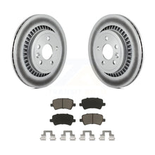 Charger l&#39;image dans la galerie, Rear Coated Disc Brake Rotors And Ceramic Pads Kit For 2010-2017 Volvo XC60