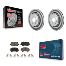 Charger l'image dans la galerie, [Rear] 2010-2017 Volvo XC60 Premium Coated Rotors &amp; Ceramic Pads Brake Kit For Max Braking
