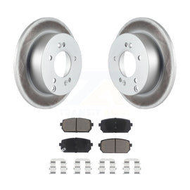 [Rear] 2007-2012 Kia Rondo Premium Coated Rotors & Ceramic Pads Brake Kit For Max Braking