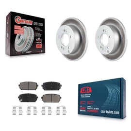 [Rear] 2007-2012 Kia Rondo Premium Coated Rotors & Ceramic Pads Brake Kit For Max Braking