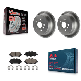 [Rear] 2009-2016 Toyota Venza Premium Coated Rotors & Ceramic Pads Brake Kit For Max Braking