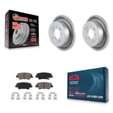 Rear Coat Brake Rotor Ceramic Pad Kit For 10 Hyundai Elantra Sedan From 03 23