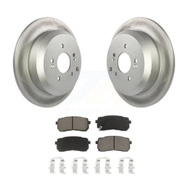 [Rear] 2007-2012 Hyundai Veracruz Premium Coated Rotors & Ceramic Pads Brake Kit For Max Braking