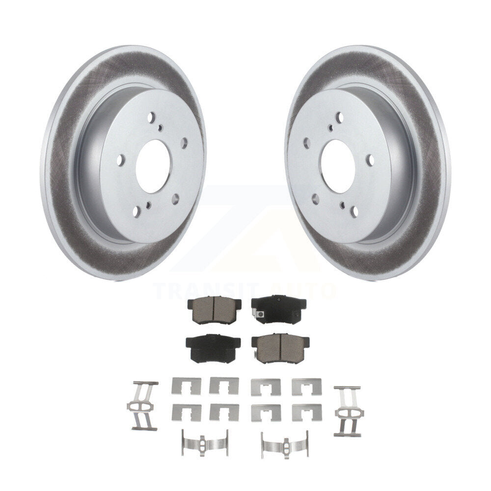 Rear Coated Disc Brake Rotors And Ceramic Pads Kit For Suzuki SX4 Crossover