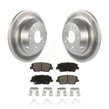 Load image into Gallery viewer, Rear Coat Brake Rotors Ceramic Pad Kit For Kia Sorento With Red Painted Calipers