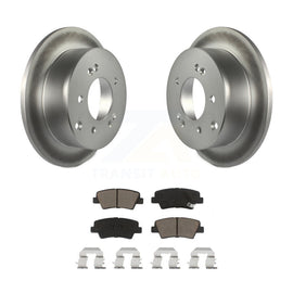 [Rear] 2010-2013 Kia Soul Premium Coated Rotors & Ceramic Pads Brake Kit For Max Braking