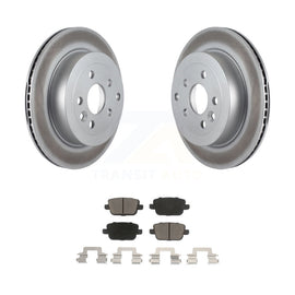 [Rear] 2008-2011 Land Rover LR2 Premium Coated Rotors & Ceramic Pads Brake Kit For Max Braking
