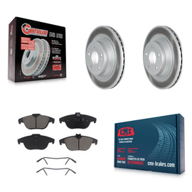 Rear Coated Disc Brake Rotors And Ceramic Pads Kit For Mercedes-Benz E550