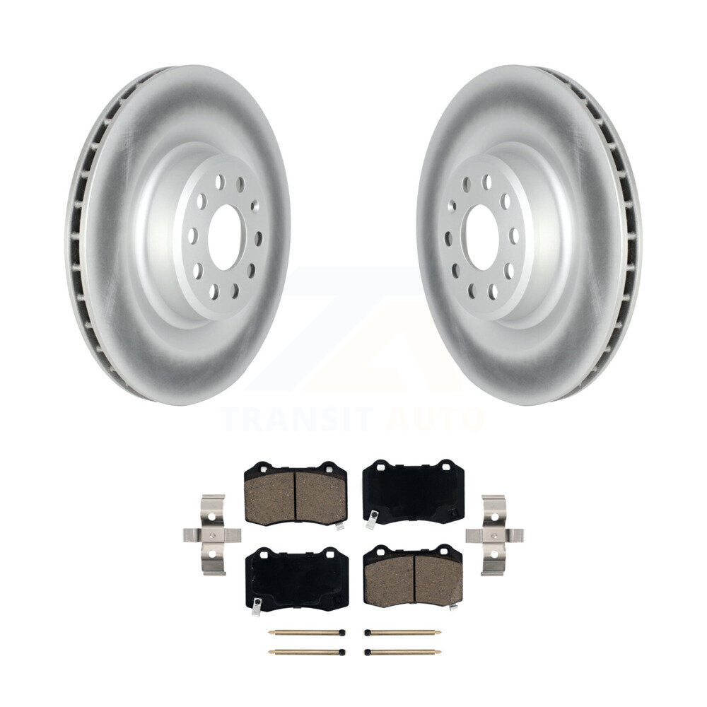 Rear Coated Disc Brake Rotors And Ceramic Pads Kit For Tesla X S