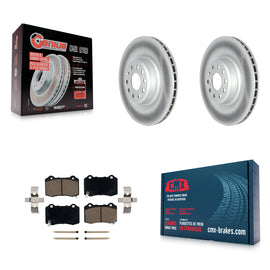 Rear Coated Disc Brake Rotors And Ceramic Pads Kit For Tesla X S