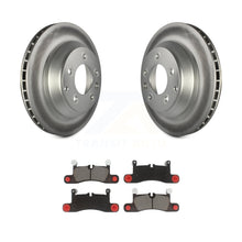 Load image into Gallery viewer, Rear Coated Brake Rotor &amp; Ceramic Pad Kit For Porsche Cayenne Volkswagen Touareg