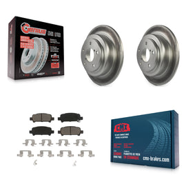 Rear Coated Disc Brake Rotors And Ceramic Pads Kit For Subaru Forester Impreza