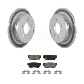[Rear] 2006-2009 Hyundai Azera Premium Coated Rotors & Ceramic Pads Brake Kit For Max Braking