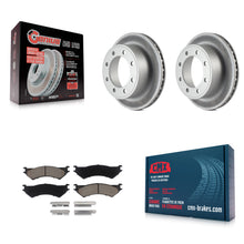 Load image into Gallery viewer, Rear Coat Brake Rotors Ceramic Pad Kit For Ford E-350 Super Duty E-250 Econoline