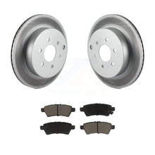 Charger l&#39;image dans la galerie, Rear Coated Disc Brake Rotor And Ceramic Pad Kit For 2005-2012 Nissan Pathfinder