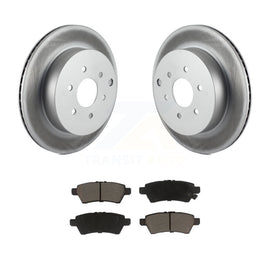 [Rear] 2005-2012 Nissan Pathfinder Premium Coated Rotors & Ceramic Pads Brake Kit For Max Braking