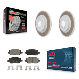 Rear Coated Brake Rotor & Ceramic Pad Kit For Chevrolet Uplander Pontiac Montana