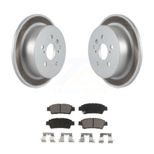 Charger l&#39;image dans la galerie, Rear Coated Disc Brake Rotors And Ceramic Pads Kit For 2004-2010 Toyota Sienna