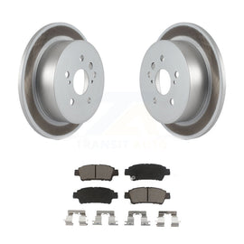 [Rear] 2004-2010 Toyota Sienna Premium Coated Rotors & Ceramic Pads Brake Kit For Max Braking