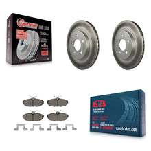 Load image into Gallery viewer, Rear Coated Disc Brake Rotors And Ceramic Pads Kit For Ford Mustang