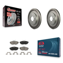 Load image into Gallery viewer, Rear Coated Disc Brake Rotors And Ceramic Pads Kit For Ford Mustang