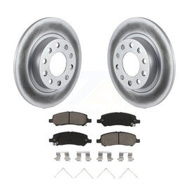 [Rear] 2013-2016 Dodge Dart Premium Coated Rotors & Ceramic Pads Brake Kit For Max Braking