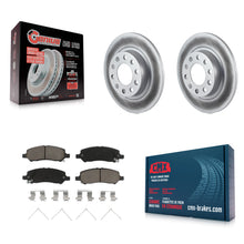 Charger l'image dans la galerie, [Rear] 2013-2016 Dodge Dart Premium Coated Rotors &amp; Ceramic Pads Brake Kit For Max Braking