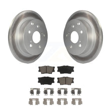 Charger l&#39;image dans la galerie, Rear Coated Disc Brake Rotors And Ceramic Pads Kit For Toyota RAV4 Lexus HS250h