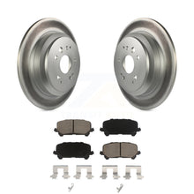 Charger l&#39;image dans la galerie, Rear Coated Disc Brake Rotors And Ceramic Pads Kit For 2014-2016 Acura MDX