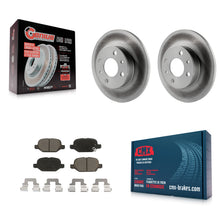 Load image into Gallery viewer, Rear Coated Disc Brake Rotors And Ceramic Pads Kit For Fiat 500