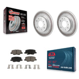 Rear Coated Disc Brake Rotors And Ceramic Pads Kit For Mazda 3 Sport