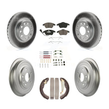 Load image into Gallery viewer, Front Rear Coat Disc Brake Rotor Ceramic Pad Drum Kit (7Pc) For Volkswagen Jetta